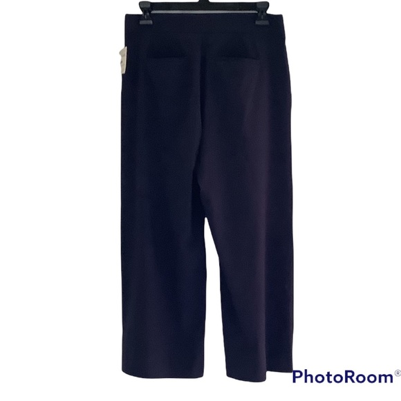 Athleta Navy Blue Tribeca Size 4 Rare Mid Rise Semi-Fitted Crop Pants - Picture 7 of 9